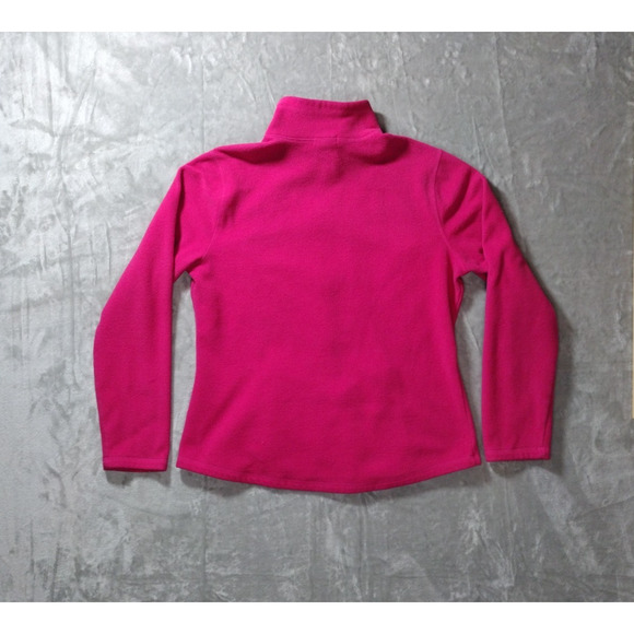 Vintage Y2K Old Navy Sweatshirt Womens Large Pink Full Zip Hoodie Barbiecore - Picture 4 of 11